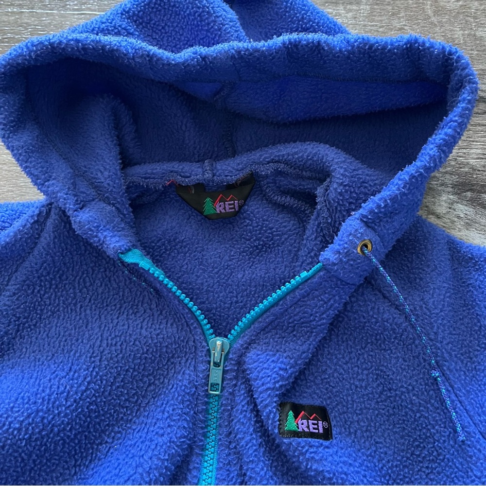 REI Kids Blue Fleece Jacket - Picture 2 of 4
